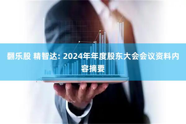 翻乐股 精智达: 2024年年度股东大会会议资料内容摘要