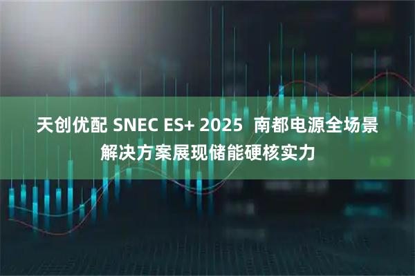 天创优配 SNEC ES+ 2025  南都电源全场景解决方案展现储能硬核实力